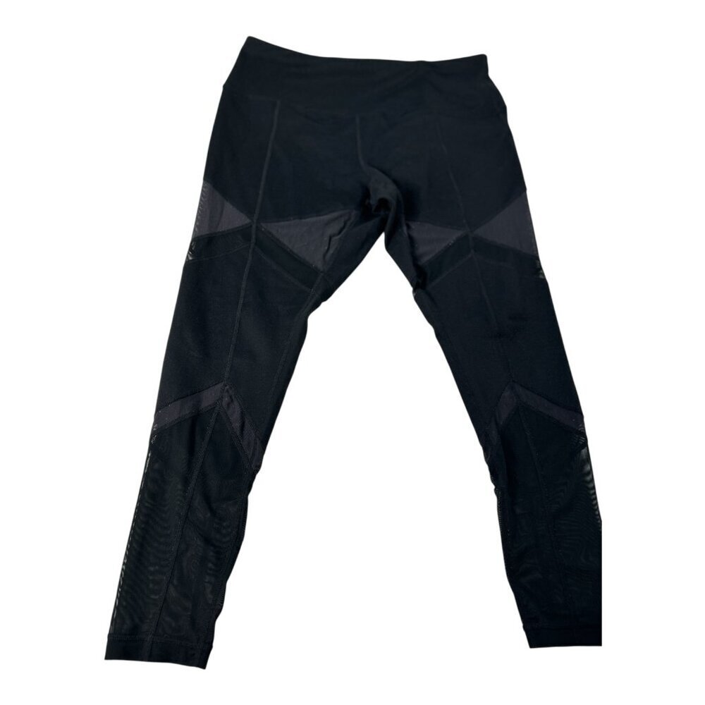Zella Women's Size‎ XL Black Moto Mesh Cutout Leggings Yoga Pants Gym Athleisure